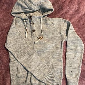 H & M L.O.G.G. Hooded knit sweater.